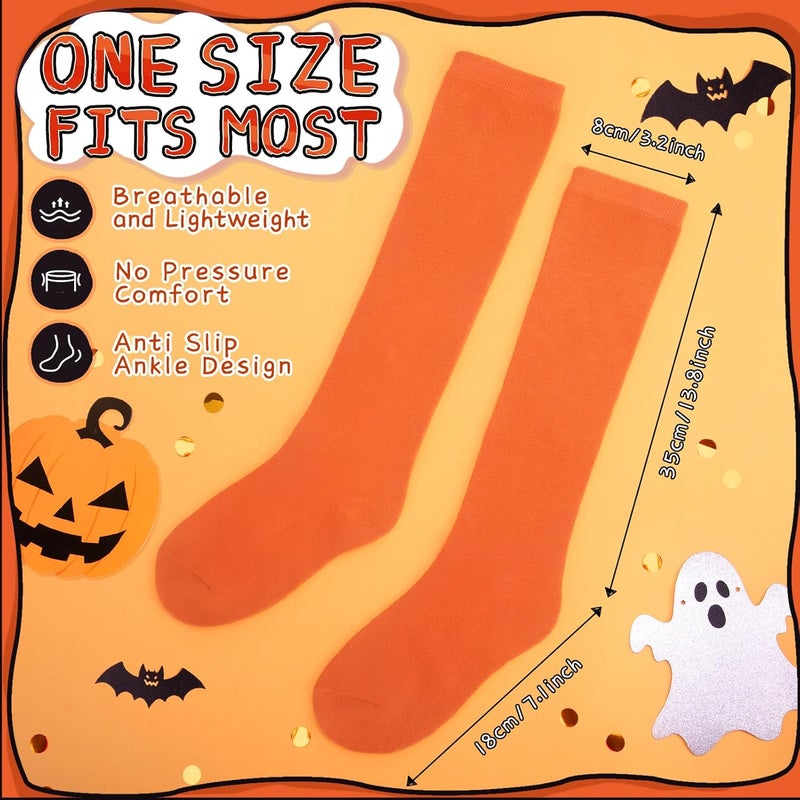 Lainlight Store Knee High Socks for Women Casual Tube Knee Socks Elasticity Long Stockings Halloween Accessories - Image 3